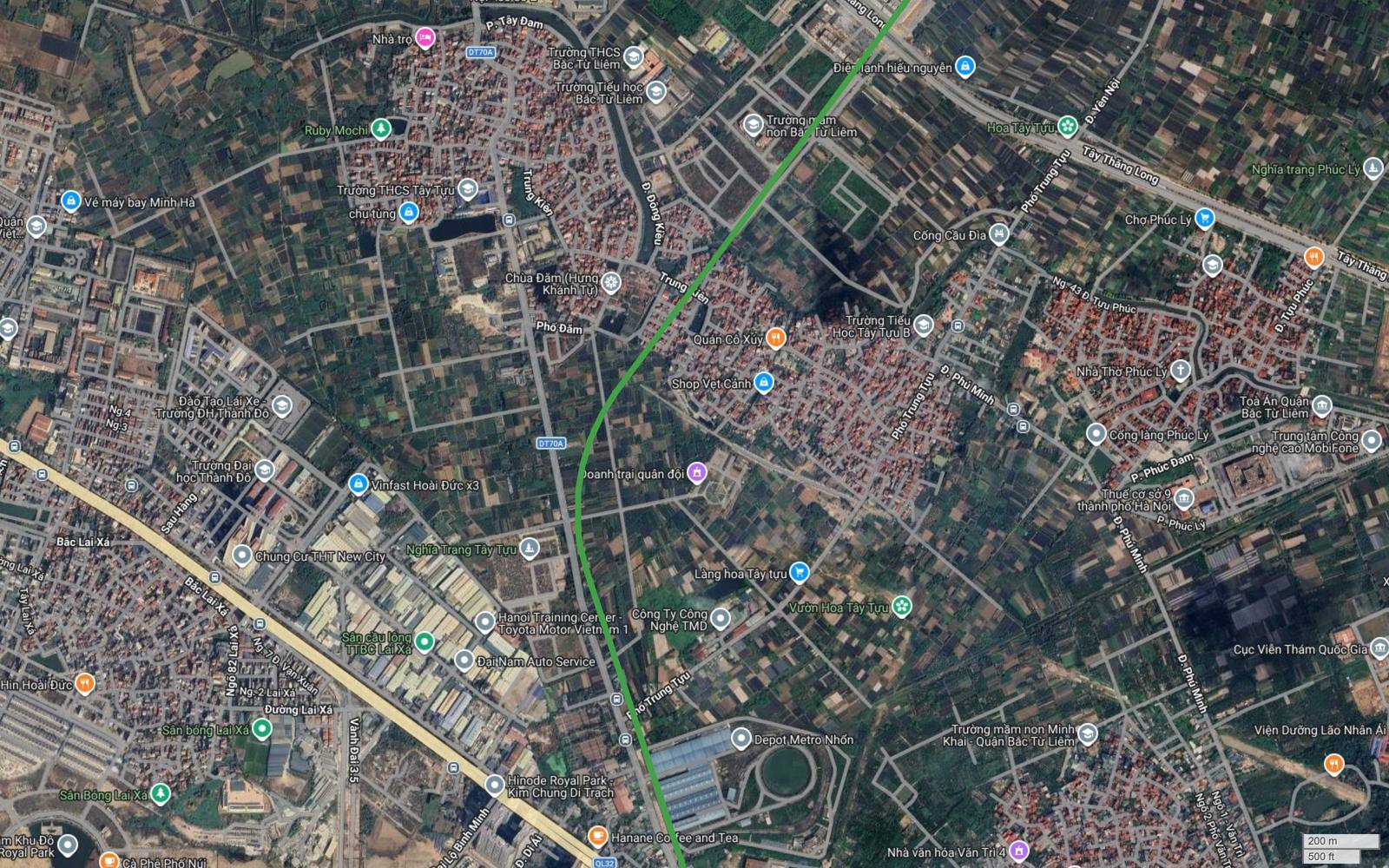 Bất động sản dọc metro số 4 Hà Nội tại Tây Tựu Bắc Từ Liêm, ruộng hoa và các dự án Chung cư THT New City, Hinode Royal Park Kim Chung Di Trạch