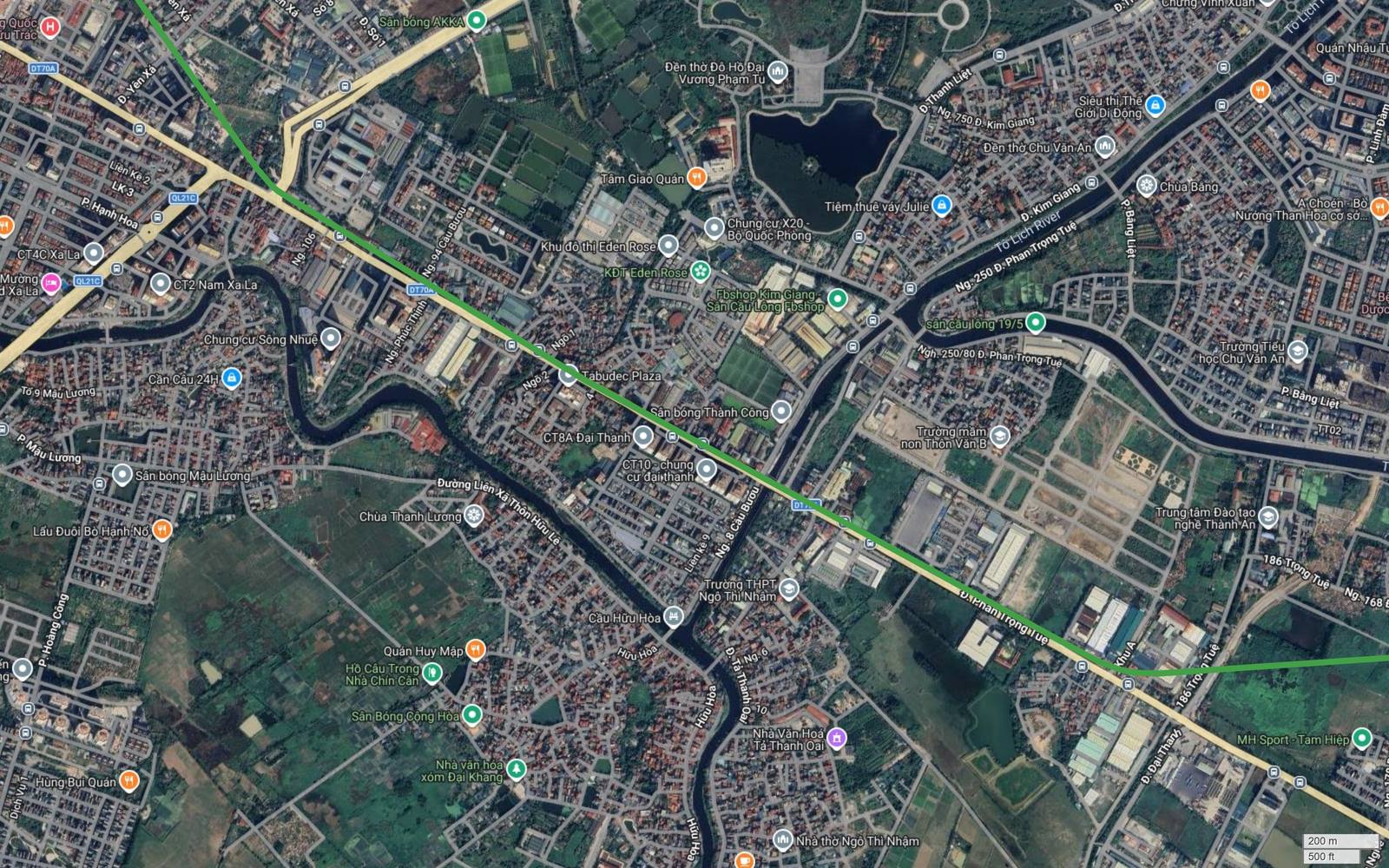 Bất động sản dọc metro số 4 Hà Nội trên trục Phan Trọng Tuệ với Tabudec Plaza, CT8A và CT10 chung cư Đại Thanh