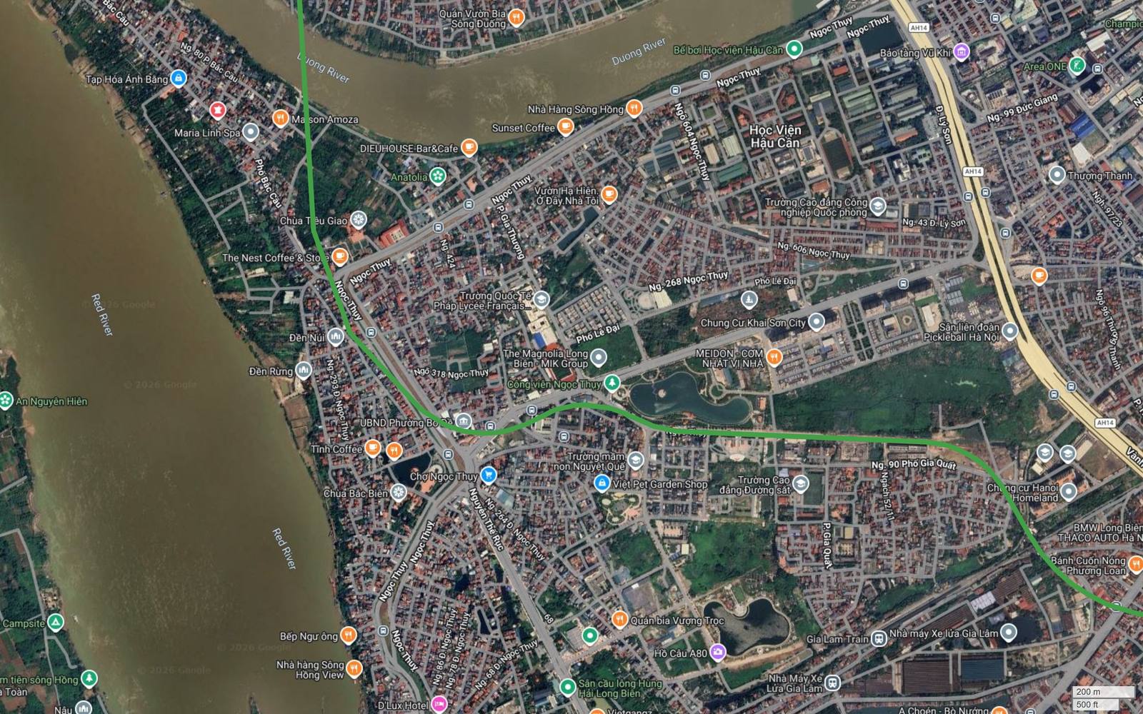 Bất động sản dọc metro số 4 Hà Nội tại Ngọc Thụy với The Magnolia Long Biên, Chung Cư Khai Sơn City và Trường Quốc Tế Pháp Lycée Français